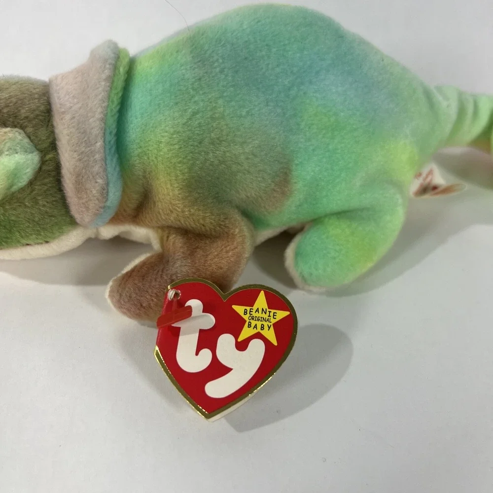 Ty Beanie Baby 9‎ inch Rainbow The Chameleon 1997 With Tag